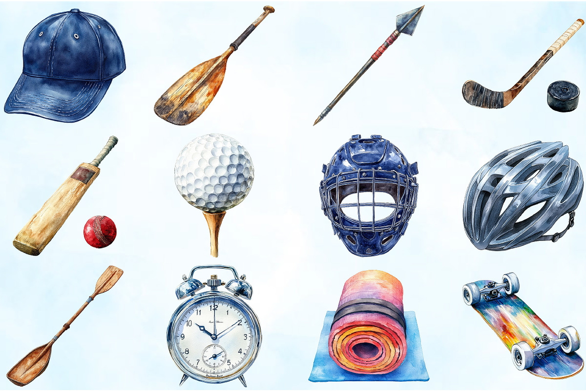 Watercolor Sports Father's Day PNG, an Illustration by Craft Nest (Photo 5 of 6)