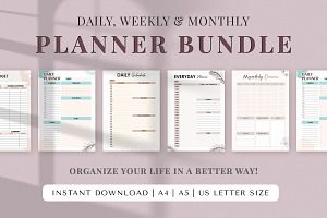 Monthly And Weekly Printable Bundle