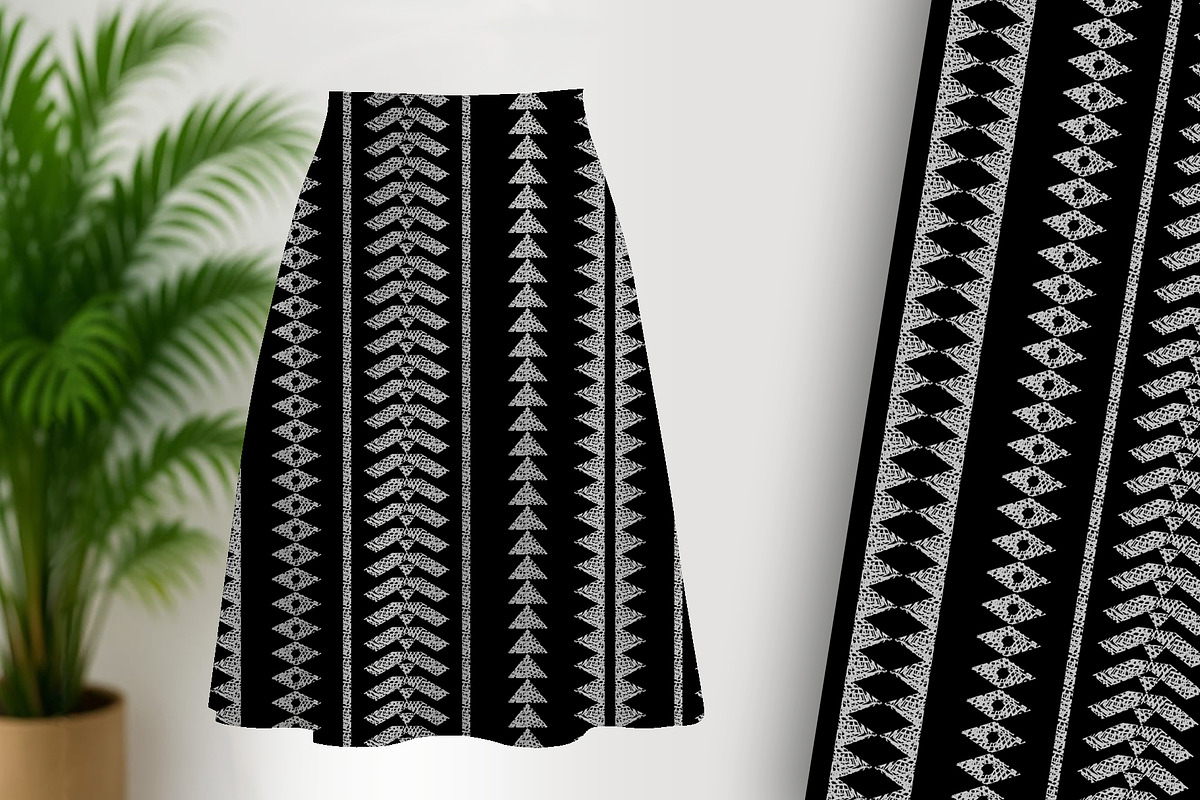 Native Geometric on Black Seamless, a Pattern Graphic by Sharon Schwalbe (Photo 2 of 5)