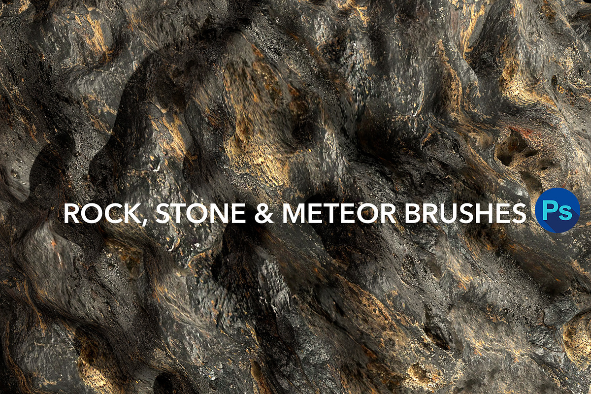 Rock,Stone and Meteor Brushes for PS, a Brush Add-On by Creative Graphics (Photo 5 of 5)