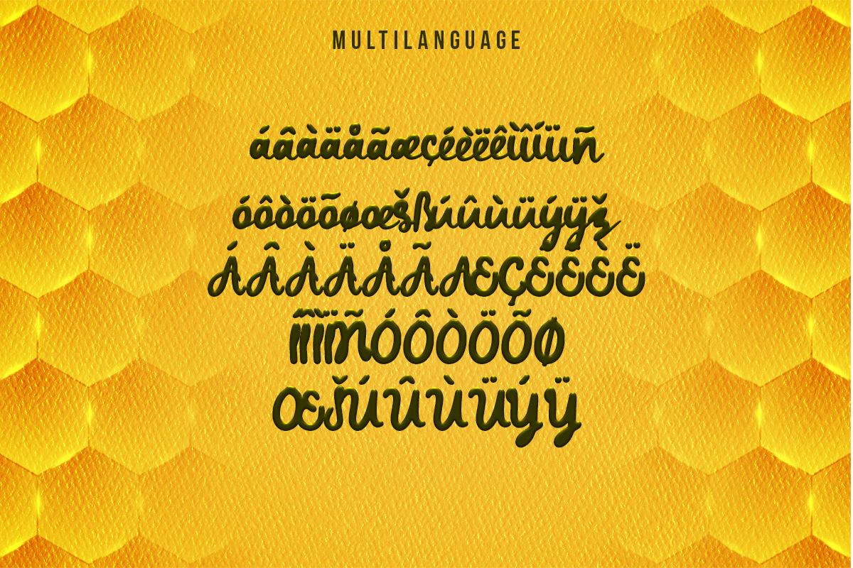 Daddy Bee, a Script Font by Wangsinawang Studio (Photo 5 of 8)