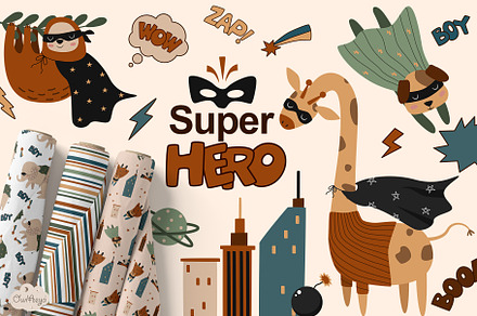 Animals Superheroes, an Animal Illustration by owlasya