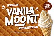 Vanila Moont - Ice Cream Display Fon, a Handwritten Font by twinstd (Thumbnail 1 of 10)