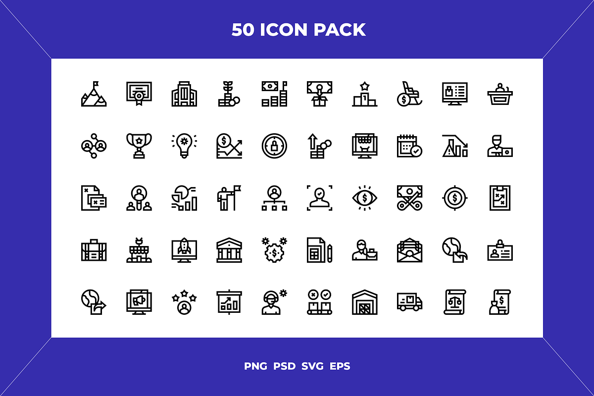 Entrepreneur icons, an Outline Icon by Wencory (Photo 1 of 2)