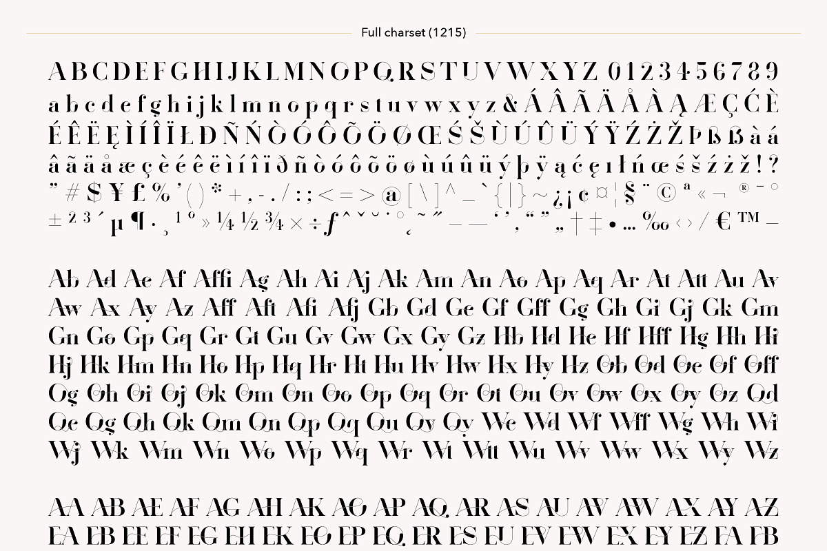 Operia – Serif Ligature Font, a Font by Monogram World (Photo 19 of 20)