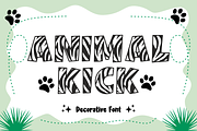 King Zebra - Decorative Font, a Font by KiddoGlyphs Studio (Thumbnail 2 of 3)