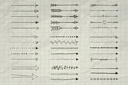 Illustrator Arrow-Shaped Art Brushes, a Brush Add-On by Olya Creative (Thumbnail 3 of 6)