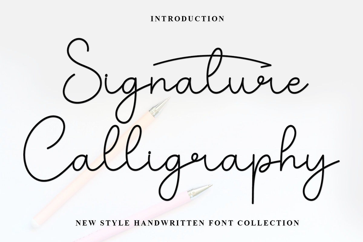 Signature Calligraphy, a Handwritten Font by InermediaSTUDIO (Photo 1 of 7)