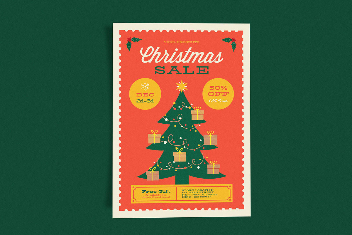 Christmas Tree Sale, a Flyer Template by Me55enjah Design (Photo 2 of 4)