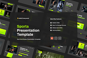 Sporta - Fitness & Gym PowerPoint, a Presentation Template by Annora Studio (Thumbnail 1 of 5)