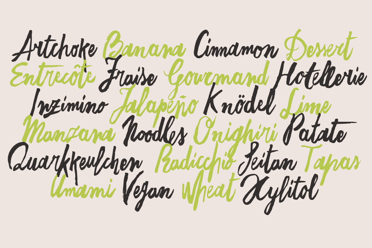 Freehand Brush - 4 Fonts + icons preview 7