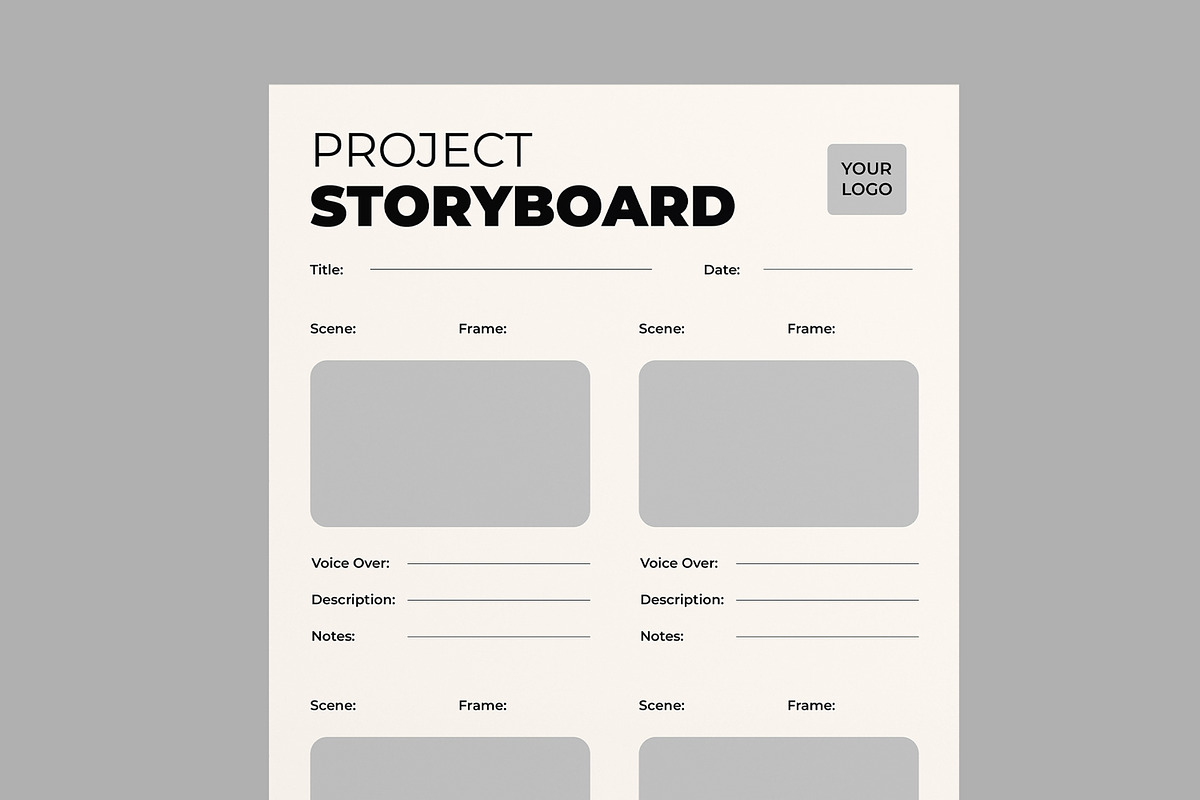 Storyboard Layout, a Stationery Template by MightyDesign (Photo 2 of 7)
