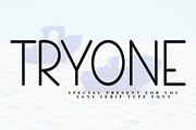 Tryone, a Sans Serif Font by InermediaSTUDIO (Thumbnail 1 of 8)