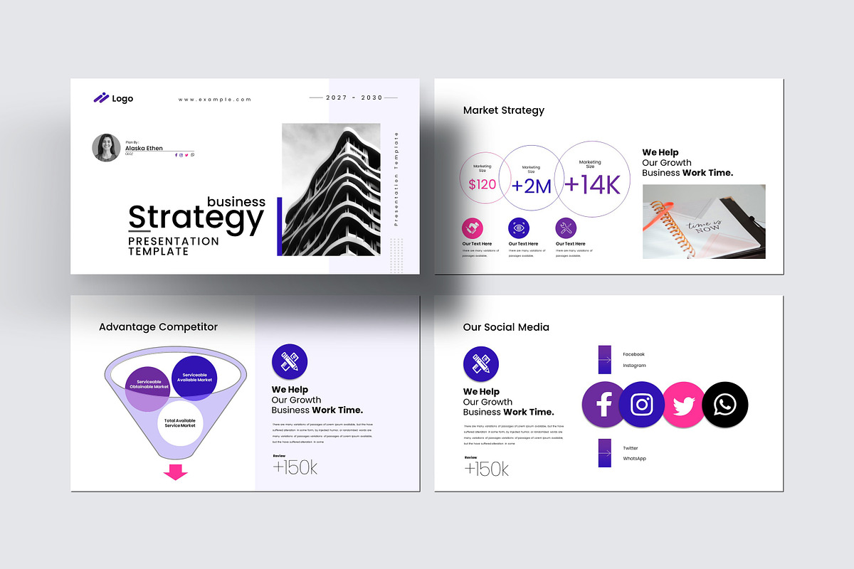 Business Strategy Presentation, a Presentation Template by Creative-Work