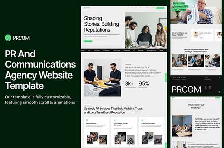 PRCOM - PR & News Website Template, a HTML Template by TNCFlow