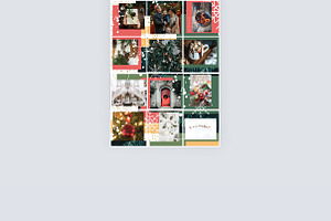 Instagram Puzzle Template Christmas