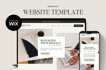 Wix Website Template for Services