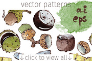 Seeds & Nuts Patterns, a Pattern Graphic by Mazheika Store (Thumbnail 4 of 8)