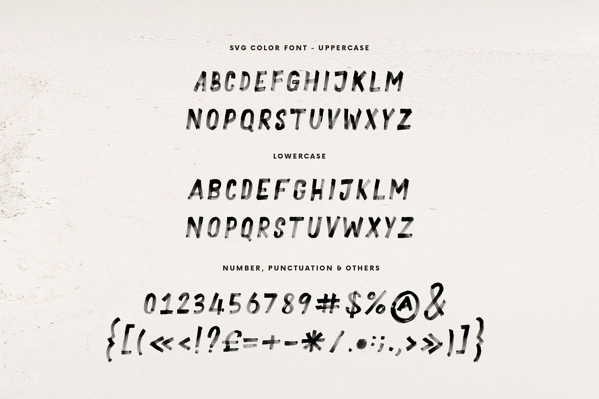 Hack Brush & SVG Font, a Handwritten Font by Cruzine (Photo 5 of 8)