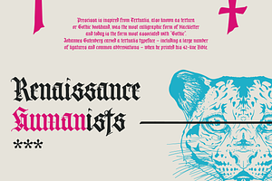 Prescissa Blackletter Typeface