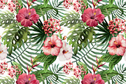 Set of Tropical Floral Patterns, a Pattern Graphic by Lembrik's Artworks (Thumbnail 6 of 7)
