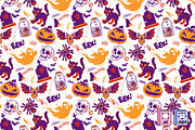 Spooky Halloween Icons Pattern, a Pattern Graphic by MISS CHATZ (Thumbnail 1 of 3)