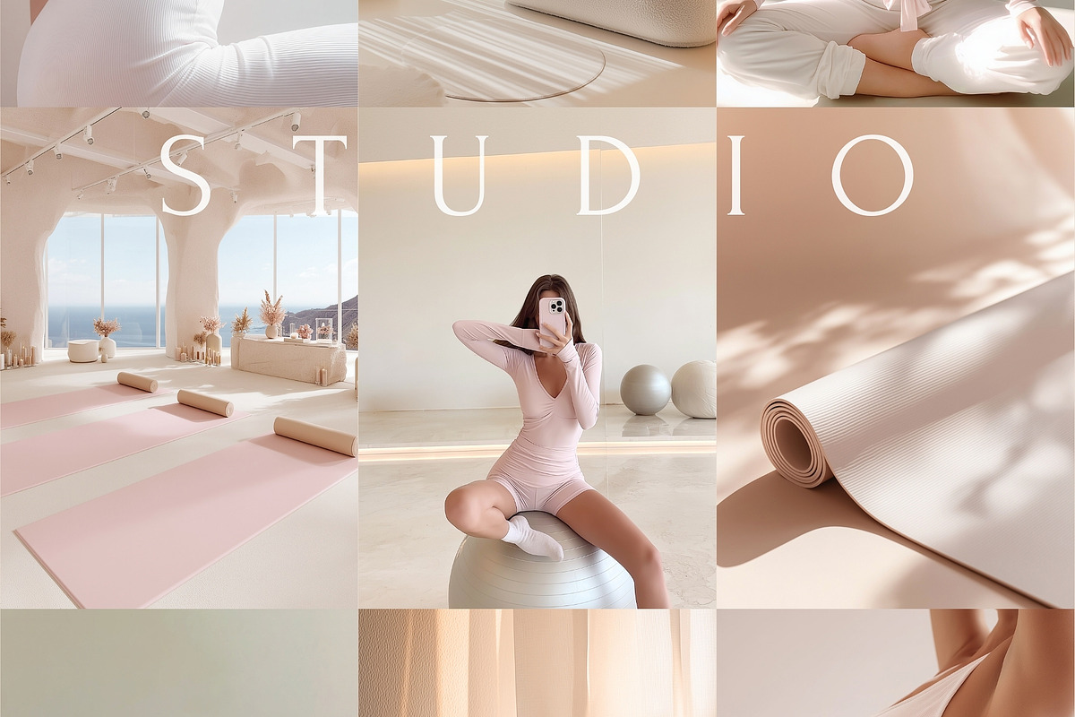 240 Pilates Yoga Stock Photo Bundle, a Beauty & Fashion Photo by Allure Art (Photo 21 of 31)