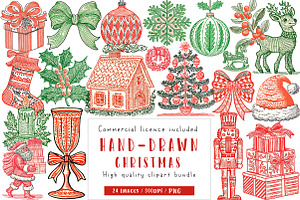Christmas Hand-Drawn Element PNG, an Illustration by CreationArt