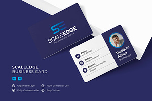 Scaleedge - Business Card, a Business Card Template by Esensifiksi.studio