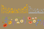 Botanical Spring Flower Border PNG, a Decorative Illustration by RAHMAT (Thumbnail 2 of 3)