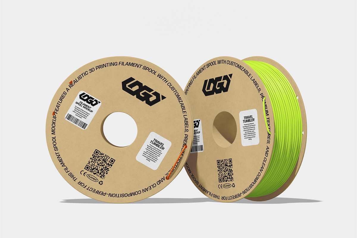 Filament Spool Mockup, a Packaging Mockup by Unerispace (Photo 4 of 5)
