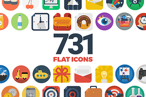 731 Flat Icons, a Solid Icon by Flat Icons