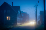 Moody Foggy Street Backgrounds, a Transportation Illustration by StockVerse Creative (Thumbnail 3 of 4)
