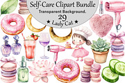 Watercolor Self-Care Clipart Bundle, an Illustration by CitraGraphics (Thumbnail 1 of 5)