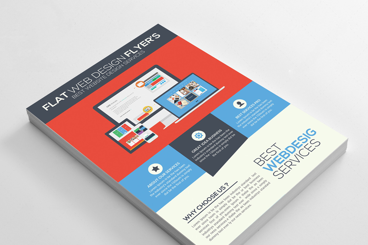Web Designer Flyer Template, a Flyer Template by graphicforest