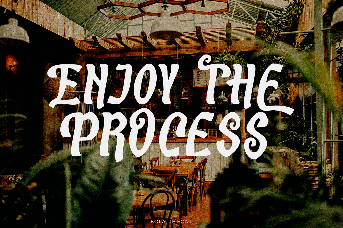 Bolatte Display Font, a Font by madeDeduk (Photo 10 of 10)