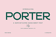 Porter Sans, a Sans Serif Font by Tom Gordon Design (Thumbnail 1 of 7)
