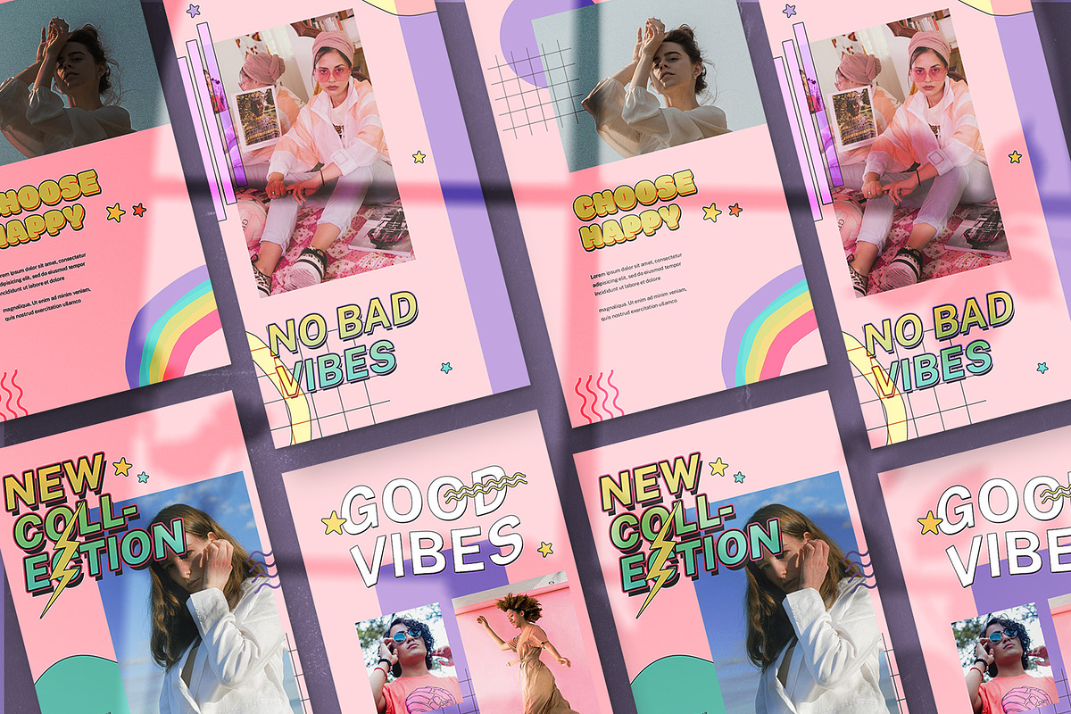 90's Vol1 Instagram | CANVA & PSD, a Social Media Template by Azruca (Photo 5 of 9)