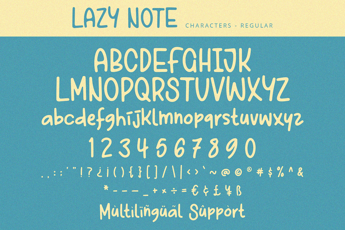 Lazy Note - Display Font, a Font by Alpaprana (Photo 8 of 10)