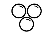 Bubble icon, an Outline Icon by Sumberpangan (Thumbnail 1 of 5)