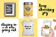 Lemon Shake, a heavy brush font, a Script Font by Rachel White Art (Thumbnail 6 of 14)