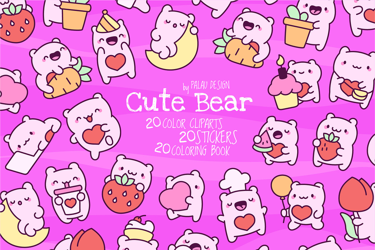 Bear Love Characters, an Animal Illustration by Palau (Photo 1 of 10)