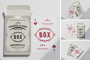 Poker Card Box Mockup, an Advertising Mockup by xavier_studio (Thumbnail 1 of 5)