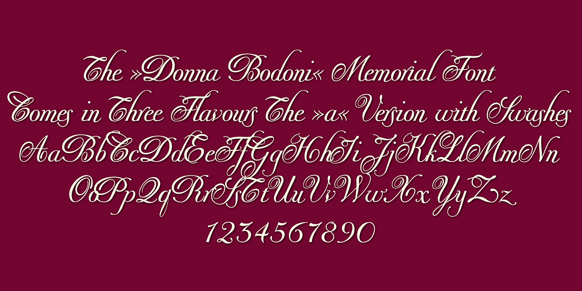 Donna Bondoni, a Script Font by Wiescher-Design (Photo 3 of 5)