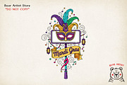 Mardi Gras Hand-drawn PNG Bundle, an Object Illustration by GlitterCraft (Thumbnail 53 of 101)