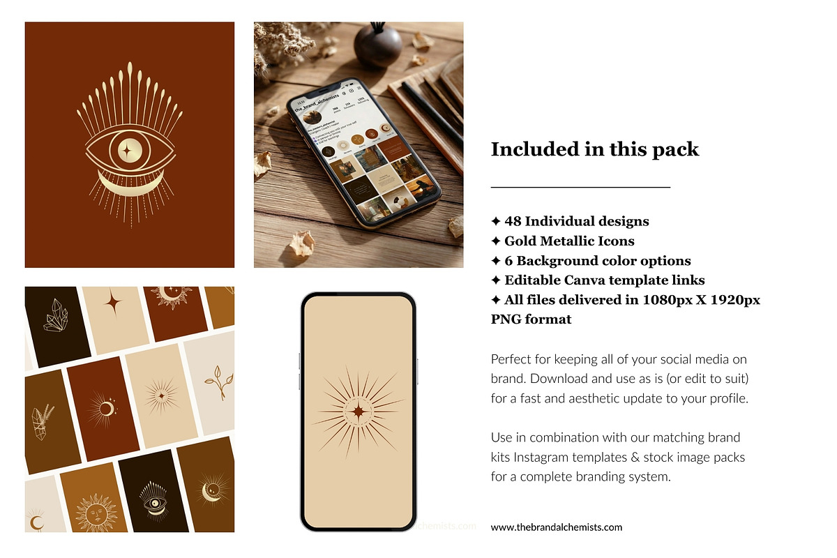 Modern Alchemist Highlight Covers, a Social Media Template by The Brand Alchemists (Photo 2 of 9)