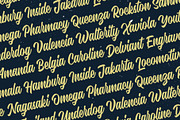 Hadnich - Modern Script, a Script Font by Arterfak Project (Thumbnail 14 of 16)