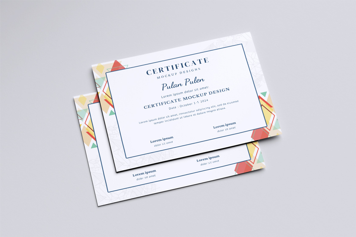 Certificate Mockup, a Flyer Template by graphicstory (Photo 7 of 11)