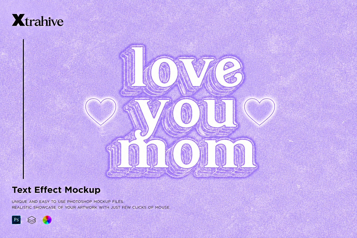 Mother's Day Vintage Text Effect, a Layer Style Add-On by Xtrahive (Photo 1 of 3)