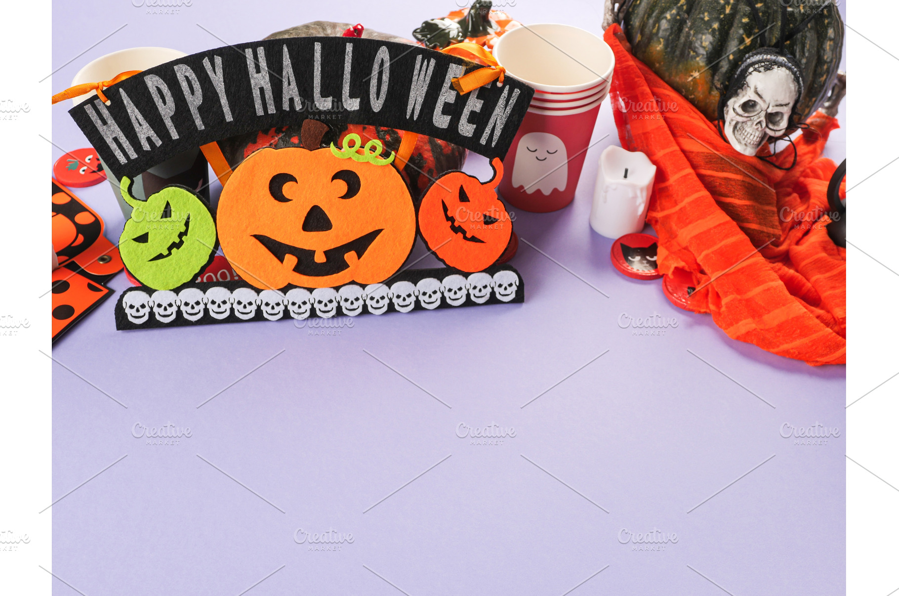 Halloween purple frame background, a Holiday Photo by Lifemorning
